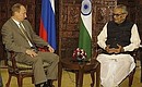 Встреча с вице-президентом Индии Бхайроном Сингхом Шекхаватом.