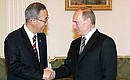 With UN Secretary General Ban Ki-moon.