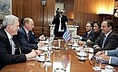 Переговоры с Премьер-министром Греции Константиносом Караманлисом.