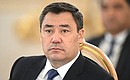 President of Kyrgyzstan Sadyr Japarov at a meeting of the Supreme Eurasian Economic Council. Photo by Iliya Pitalev (”Rossiya Segodnya“)