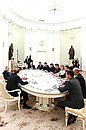 Встреча с руководителями российских предприятий обрабатывающей промышленности.