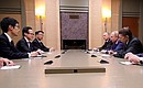Встреча с Генеральным секретарём Совета национальной безопасности Японии Сигэру Китамурой.