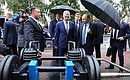 Vladimir Putin completed his working trip to Karelia with a visit to an open-air sports centre with training equipment installed on the Lake Onega embankment in Petrozavodsk.