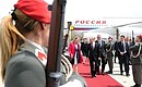 Vladimir Putin arrived in Austria.