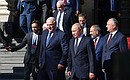 С Президентом Белоруссии Александром Лукашенко перед началом заседания Высшего Евразийского экономического совета в расширенном составе.