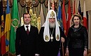 На церемонии вручения премии Фонда единства православных народов.