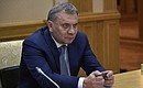 Deputy Defence Minister Yury Borisov before the meeting on diversifying the production of civilian products by defence industry enterprises.