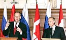 Совместная пресс-конференция с Премьер-министром Канады Жаном Кретьеном.
