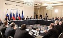 Встреча с членами круглого стола промышленников России и Европейского союза.
