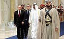 With Crown Prince of Abu Dhabi and Deputy Supreme Commander of the UAE Armed Forces Mohammed bin Zayed Al Nahyan. Photo: Mikhail Metzel, TASS