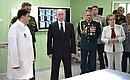 Во время посещения Многопрофильной клиники Военно-медицинской академии имени С.М.Кирова.
