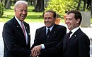Vice President of the United States Joseph Biden, Prime Minister of Italy Silvio Berlusconi and President of Russia Dmitry Medvedev. Photo: RIA Novosti