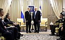 With President of Israel Reuven Rivlin.