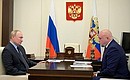 With Governor of Kemerovo Region – Kuzbass Sergei Tsivilev.