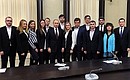 С членами заявочного комитета на проведение в России XIX Всемирного фестиваля молодёжи и студентов.