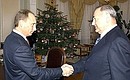 Meeting with North Ossetia President Alexander Dzasokhov.