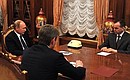 Рабочая встреча с Александром Ткачёвым и Вениамином Кондратьевым.