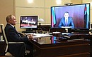 Встреча с врио губернатора Белгородской области Вячеславом Гладковым (в режиме видеоконференции).