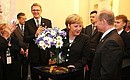 President Vladimir Putin congratulated German Chancellor Angela Merkel on her birthday.