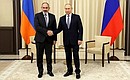 With Prime Minister of Armenia Nikol Pashinyan. Photo: TASS