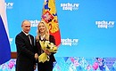 The Order of Friendship is awarded to Olympic figure skating champion Yekaterina Bobrova.