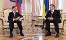 С Президентом Украины Виктором Януковичем. Фото Сергея Гунеева