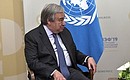 Генеральный секретарь ООН Антониу Гутерреш.