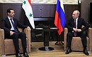 С Президентом Сирии Башаром Асадом.
