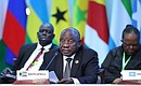 President of the Republic of South Africa Cyril Ramaphosa at the plenary session of the Russia–Africa Summit. Photo: Vyacheslav Viktorov, Roscongress