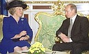 President Putin and Queen Beatrix of the Netherlands.