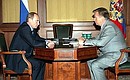 Встреча с президентом Олимпийского комитета России Леонидом Тягачевым.