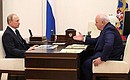 With Head of Republic of Khakassia Viktor Zimin.