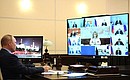 Meeting on sanitary and epidemiological situation and readiness of healthcare system for autumn and winter (via videoconference).
