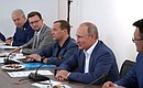 На встрече с представителями общественности, деятелями науки и культуры Севастополя и Республики Крым.