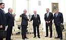 С Президентом Республики Армения Сержем Саргсяном.