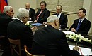 Meeting with President of Palestinian National Authority Mahmoud Abbas.