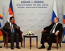 With Prime Minister of Cambodia Hun Sen. Photo: russia-asean20.ru