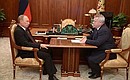 С губернатором Ростовской области Василием Голубевым.