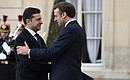 President of Ukraine Vladimir Zelensky and President of France Emmanuel Macron before the Normandy format meeting.