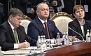 President of Moldova Igor Dodon at the Supreme Eurasian Economic Council meeting.