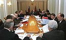 Заседание Комиссии по вопросам военно-технического сотрудничества с иностранными государствами.