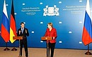 News conference following Russian-German talks