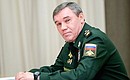 Chief of the General Staff of the Armed Forces and First Deputy Defence Minister Valery Gerasimov before the meeting with Defence Ministry leadership and defence industry heads. Photo: TASS