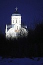 St Nicholas Church on Lipno island.