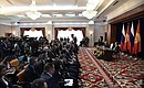 Joint news conference with President of Kyrgyzstan Almazbek Atambayev.