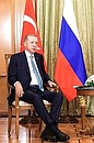 Президент Турецкой Республики Реджеп Тайип Эрдоган. Фото: Сергей Карпухин, ТАСС