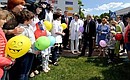 С пациентами и сотрудниками Федерального научно-клинического центра детской гематологии, онкологии и иммунологии имени Дмитрия Рогачёва.