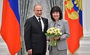 Президент благотворительного фонда «ЛУКОЙЛ» Нелли Алекперова награждена знаком отличия «За благодеяние».