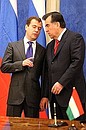 После подписания совместного заявления по итогам российско-таджикистанских переговоров.