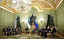 Russia-Uzbekistan talks in narrow format. Photo: Pavel Bednyakov, RIA Novosti